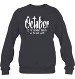 October Birthday Month Unisex Fleece Pullover Sweatshirt