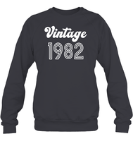 1982 Retro Vintage Birth Year Blast Unisex Fleece Pullover Sweatshirt