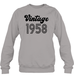 1958 Retro Vintage Birth Year Blast Unisex Fleece Pullover Sweatshirt