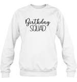 Birthday Squad Unisex Fleece Pullover Sweatshirt