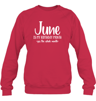 June Birthday Month Unisex Fleece Pullover Sweatshirt