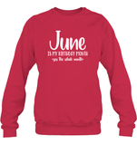 June Birthday Month Unisex Fleece Pullover Sweatshirt