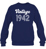 1942 Retro Vintage Birth Year Blast Unisex Fleece Pullover Sweatshirt