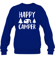 Happy Camper Unisex Fleece Pullover Sweatshirt