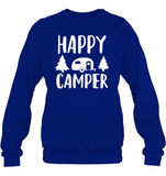 Happy Camper Unisex Fleece Pullover Sweatshirt