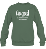August Birthday Month Unisex Fleece Pullover Sweatshirt