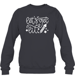 Let's Get Lit 4th Of July Shirt Unisex Fleece Pullover Sweatshirt