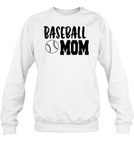 Baseball Mom Shirt Unisex Fleece Pullover Sweatshirt With Baseball