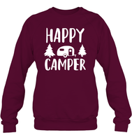 Happy Camper Unisex Fleece Pullover Sweatshirt