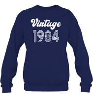 1984 Retro Vintage Birth Year Blast Unisex Fleece Pullover Sweatshirt