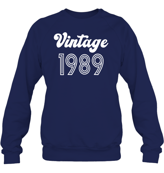 1989 Retro Vintage Birth Year Blast Unisex Fleece Pullover Sweatshirt