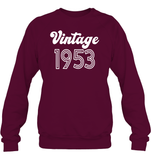 1953 Retro Vintage Birth Year Blast Unisex Fleece Pullover Sweatshirt