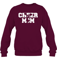 Cheer Mom With Cheerleader Unisex Fleece Pullover Sweatshirt
