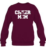 Cheer Mom With Cheerleader Unisex Fleece Pullover Sweatshirt