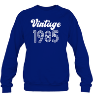 1985 Retro Vintage Birth Year Blast Unisex Fleece Pullover Sweatshirt
