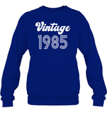 1985 Retro Vintage Birth Year Blast Unisex Fleece Pullover Sweatshirt