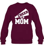 Cheer Mom With Megaphone Unisex Fleece Pullover Sweatshirt