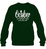 October Birthday Month Unisex Fleece Pullover Sweatshirt