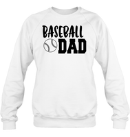 Baseball Dad Shirt Unisex Fleece Pullover Sweatshirt With Baseball