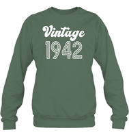 1942 Retro Vintage Birth Year Blast Unisex Fleece Pullover Sweatshirt