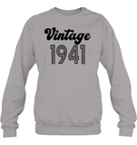 1941 Retro Vintage Birth Year Blast Unisex Fleece Pullover Sweatshirt