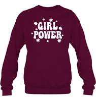 Girl Power Shirt Unisex Fleece Pullover Sweatshirt