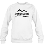 Adventure Awaits Unisex Fleece Pullover Sweatshirt