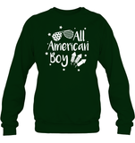 All American Boy 4th Of July Shirt Unisex Fleece Pullover Sweatshirt