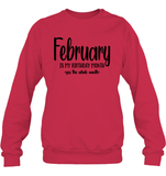 February Birthday Month Unisex Fleece Pullover Sweatshirt