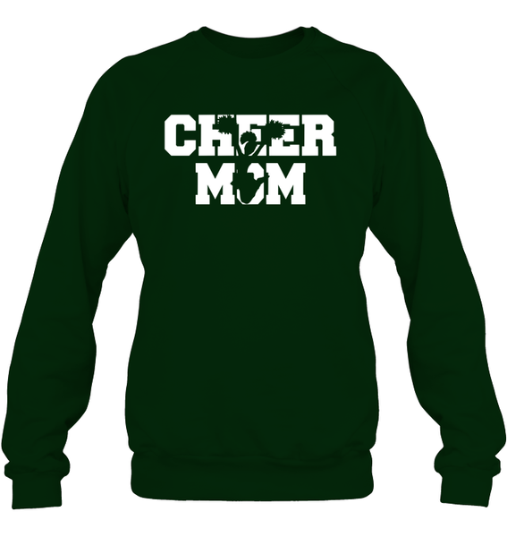 Cheer Mom With Cheerleader Unisex Fleece Pullover Sweatshirt