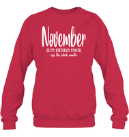 November Birthday Month Unisex Fleece Pullover Sweatshirt
