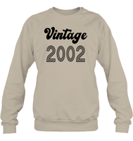 2002 Retro Vintage Birth Year Blast Unisex Fleece Pullover Sweatshirt