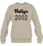 2002 Retro Vintage Birth Year Blast Unisex Fleece Pullover Sweatshirt
