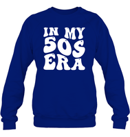 In My 50s Birthday Era Birthday Shirt Unisex Fleece Pullover Sweatshirt