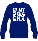 In My 50s Birthday Era Birthday Shirt Unisex Fleece Pullover Sweatshirt
