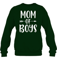 Mom Of Boys Family Shirt Unisex Fleece Pullover Sweatshirt