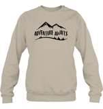 Adventure Awaits Unisex Fleece Pullover Sweatshirt