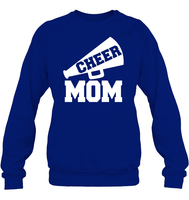 Cheer Mom With Megaphone Unisex Fleece Pullover Sweatshirt