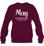 May Birthday Month Unisex Fleece Pullover Sweatshirt