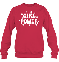 Girl Power Shirt Unisex Fleece Pullover Sweatshirt