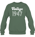 1947 Retro Vintage Birth Year Blast Unisex Fleece Pullover Sweatshirt