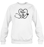 Nurse Life Nurse Shirt Unisex Fleece Pullover Sweatshirt