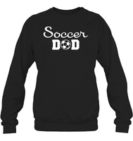 Soccer Dad Sports Shirt Unisex Fleece Pullover Sweatshirt