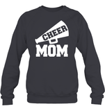 Cheer Mom With Megaphone Unisex Fleece Pullover Sweatshirt