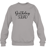 Birthday Squad Unisex Fleece Pullover Sweatshirt