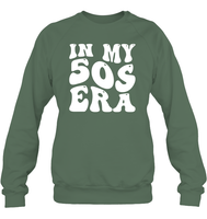 In My 50s Birthday Era Birthday Shirt Unisex Fleece Pullover Sweatshirt