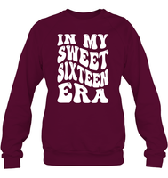 In My Sweet Sixteenth Era Birthday Shirt Unisex Fleece Pullover Sweatshirt