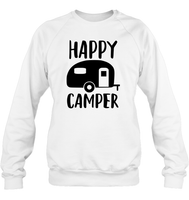 Happy Camper Unisex Fleece Pullover Sweatshirt