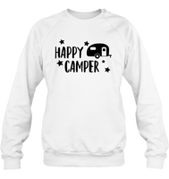 Happy Camper Unisex Fleece Pullover Sweatshirt