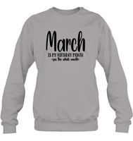 March Birthday Month Unisex Fleece Pullover Sweatshirt